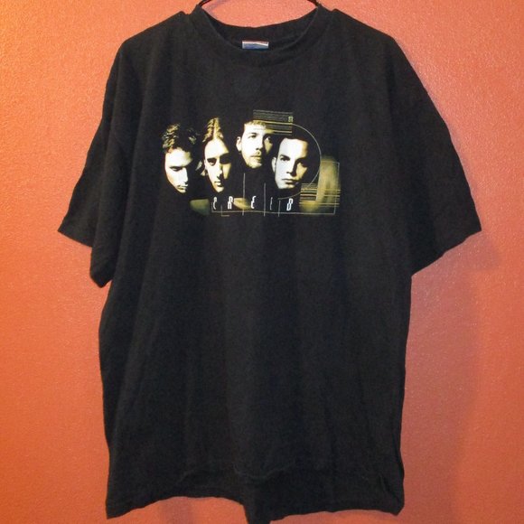 Vintage Other - Creed Vintage 1998 XL Black White Graphic Concert Shirt